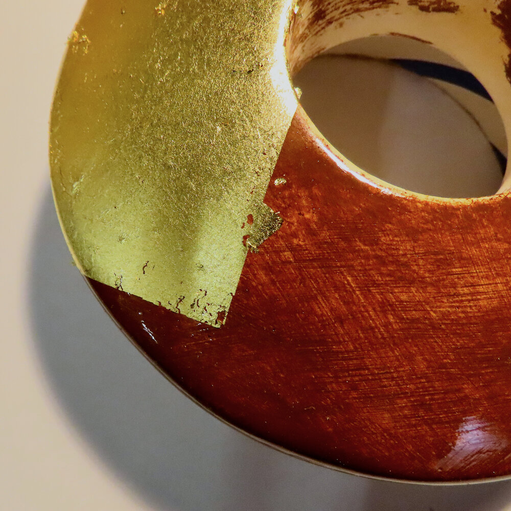 ° Iris: matte Blatt_Vergoldung
